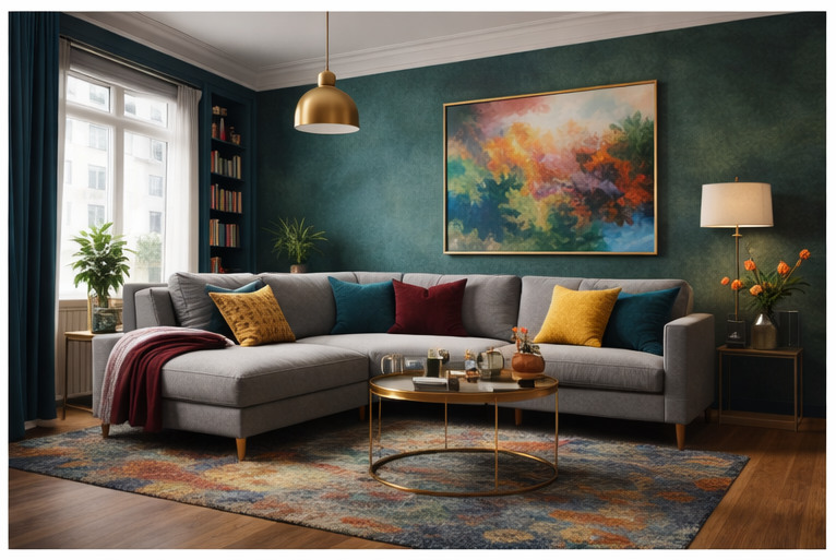 Peinture couleurs vives